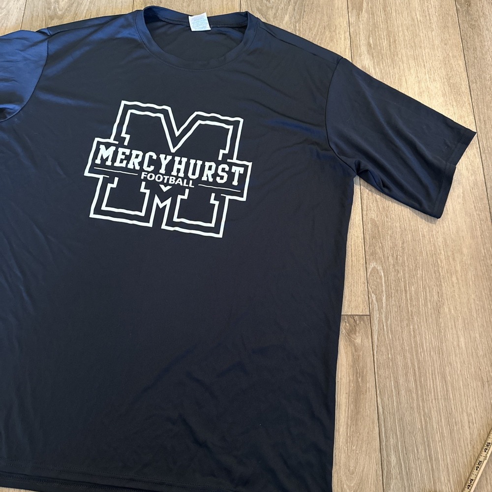 Mercyhurst University Football Men's Short Sleeve Performance‎ Tee XXL Black
